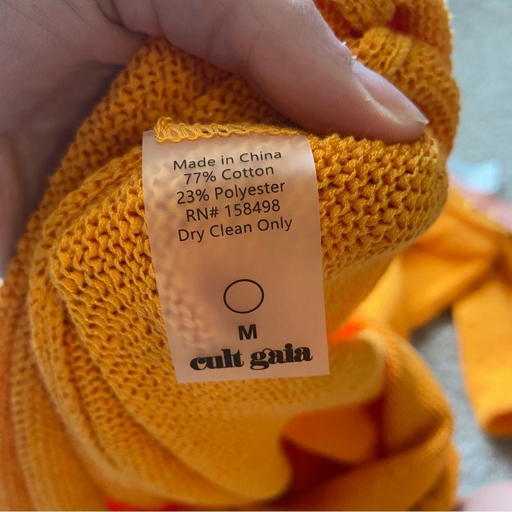 Cult Gaia Orange Midi Dress - Picture 7 of 7